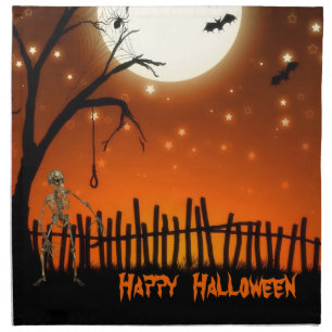 Creepy & Scary Halloween Cloth Napkin