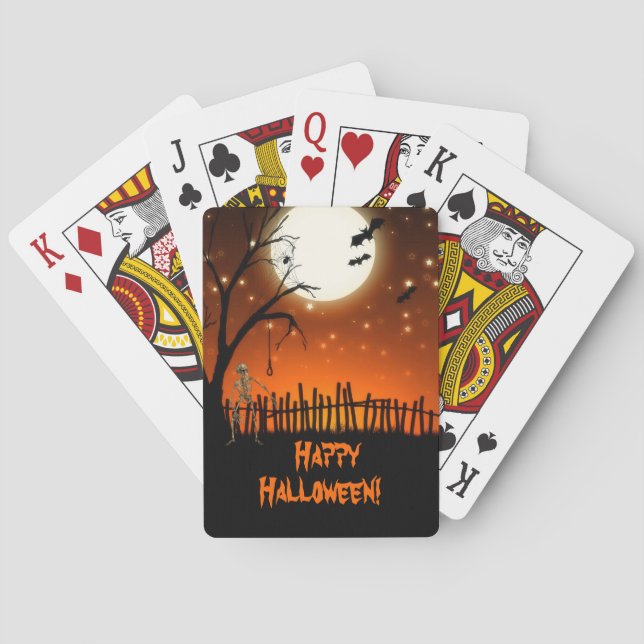 Creepy & Scary Halloween Poker Cards (Back)