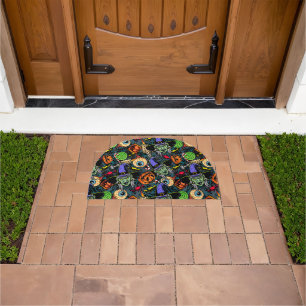 Creepy Scary Halloween Spooky Witches Doormat