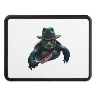 Creepy Scary Halloween Turtle T-Shirt Hitch Cover