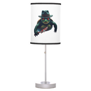 Creepy Scary Halloween Turtle T-Shirt Table Lamp