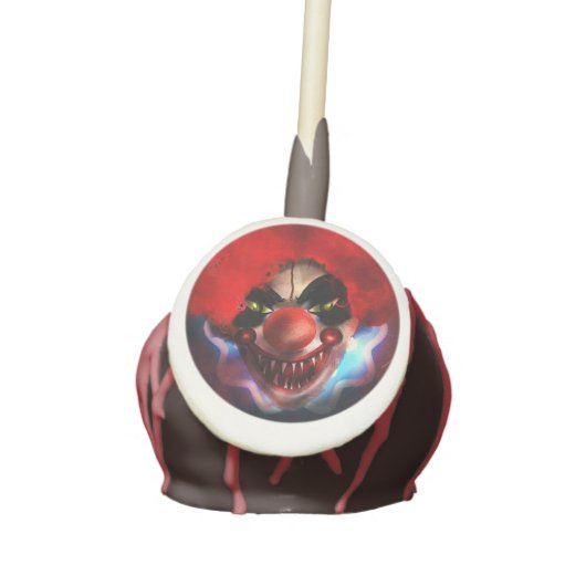 Creepy Scary Killer Clown Halloween Party Cake Pops (Front)
