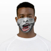 Creepy Scary Monster Adult Cloth Face Mask (Worn)