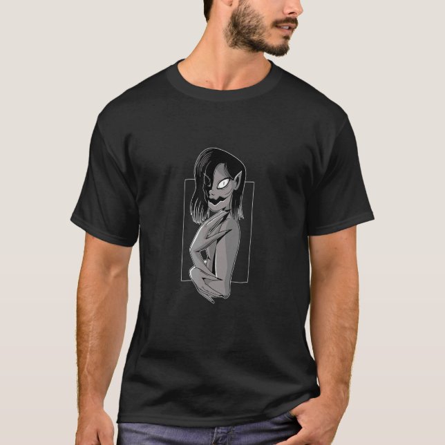 Creepy Scary Monster Looking T-Shirt (Front)