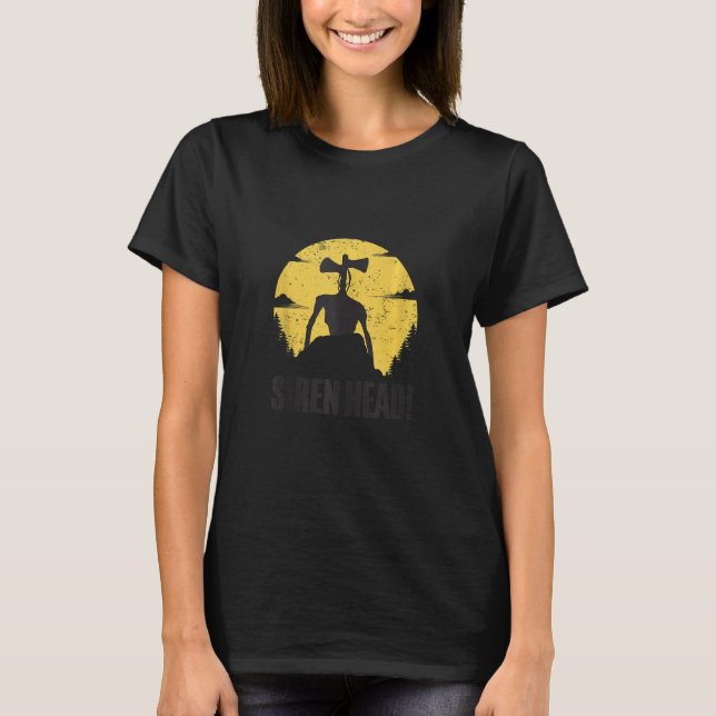 Creepy Siren Head Costume Kids Boys Creepypasta Ha T-Shirt (Front)