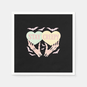 Creepy – Skeleton Hand Holding Hearts Sweet And Sp Napkins