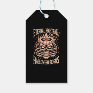 Creepy Skeleton Hands Pumpkin Skull Gift Tags