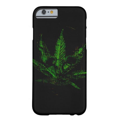 Creepy Skull and Pot Plant Barely There iPhone 6 Case