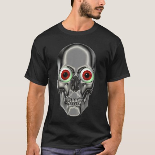 Creepy Skull Eyeballs  T_Shirt