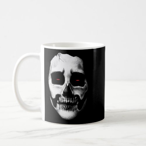 Creepy Skull Face Red Eyed Monster  Coffee Mug