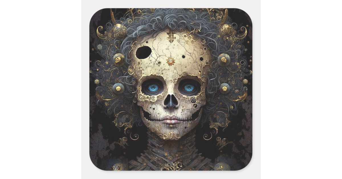 6” Grim Reaper Small Sticker Death Dark Scary Creepy Goth Metal