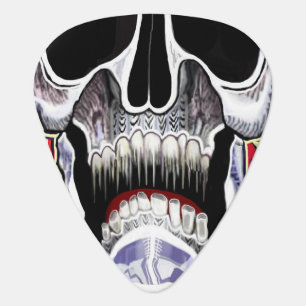 Creepy Skull Guitar Pick