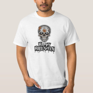 Creepy Skull, Halloween Art T-Shirt