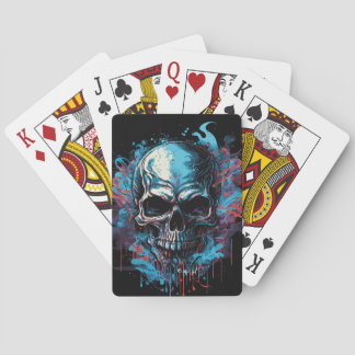 Creepy Skull Poker Cards