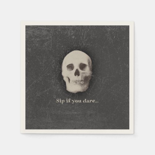  Creepy Skull Sip if you Dare Napkins