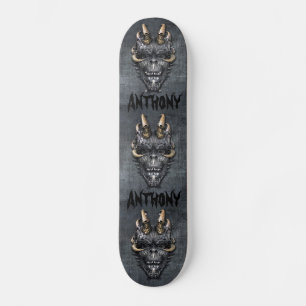Creepy Skull Skateboard Deck