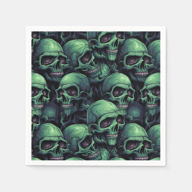 Creepy Skulls  Napkins (Front)