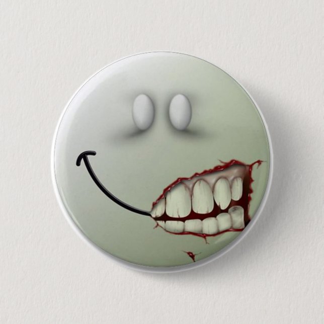 Creepy Smile Button (Front)