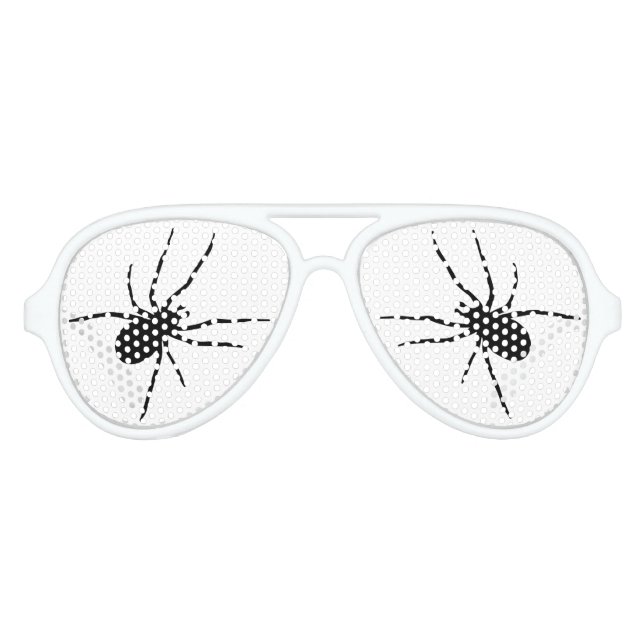 Creepy Spider  Aviator Sunglasses (Front)