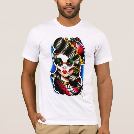 Creepy Spider Girl Watercolor T-Shirt