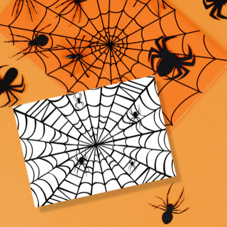Creepy Spider Web Card