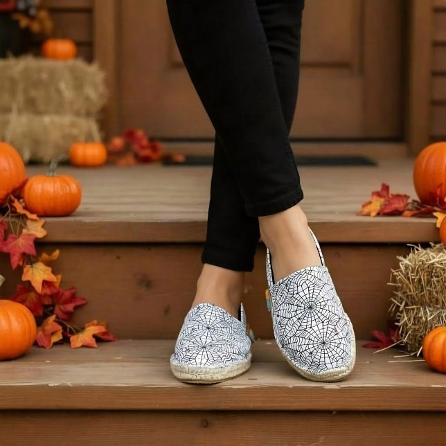Creepy Spider Web Pattern Espadrilles (Creator Uploaded)