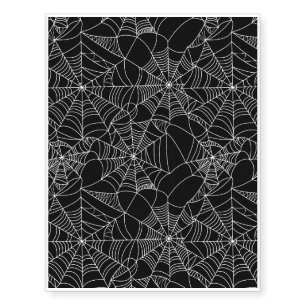 Creepy Spider Webs Temporary Tattoos