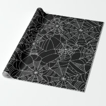 Creepy Spider Webs Wrapping Paper