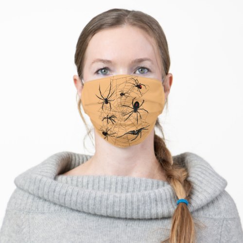 Creepy Spiders Adult Cloth Face Mask