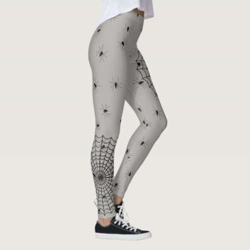 Creepy Spiders and Spider Web Leggings
