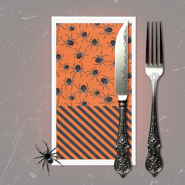 Creepy spiders paper guest towels (Creator Uploaded)
