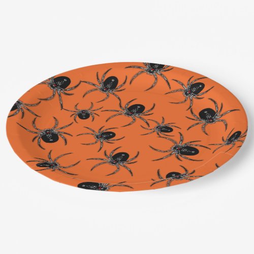 Creepy Spiders Paper Plates