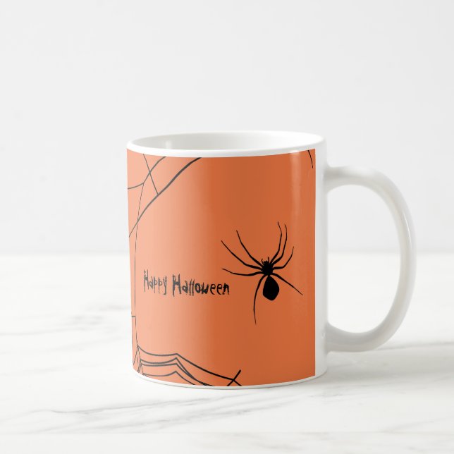 Creepy Spiderweb Coffee Mug (Right)