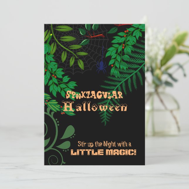  Creepy Spooktacular Dark Night Halloween Greenery (Standing Front)