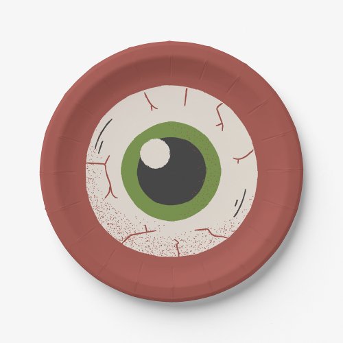 Creepy Spooky Eyeball Halloween Paper Plates