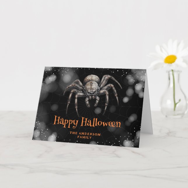 Creepy Spooky Scary Happy Halloween Card (Small Plant)