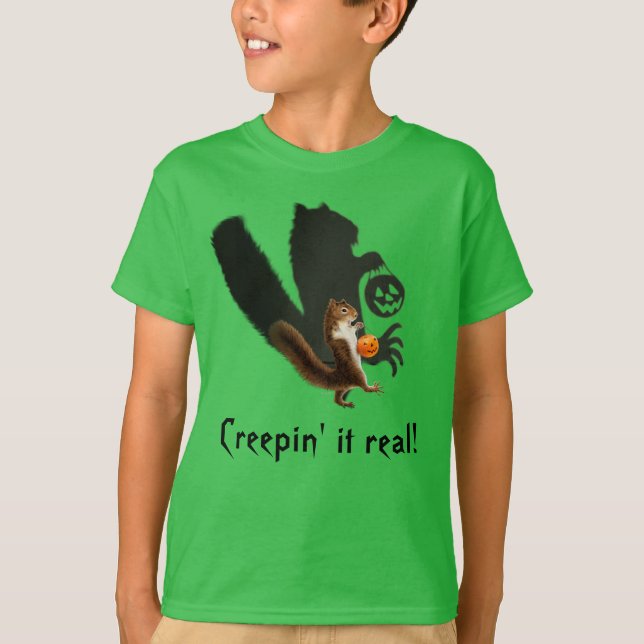 Creepy Squirrel Shadow T-Shirt (Front)