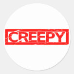 Creepy Stamp Classic Round Sticker