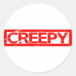 Creepy Stamp Classic Round Sticker