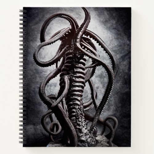 Creepy Statue of an Ancient Alien Entity Notebook