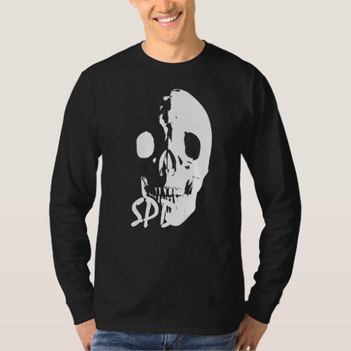 Creepy Terror Skeleton Skull   T_Shirt