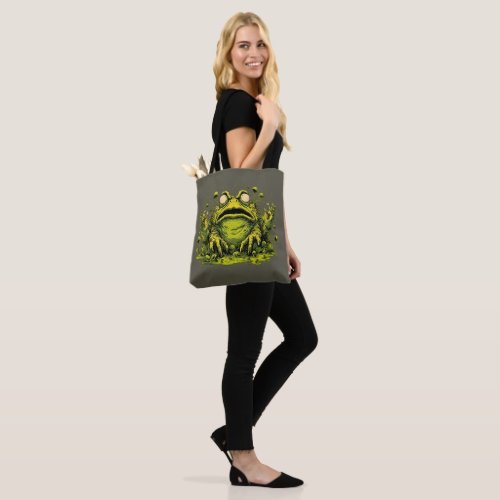 Creepy Toxic Mutant Frog Tote Bag