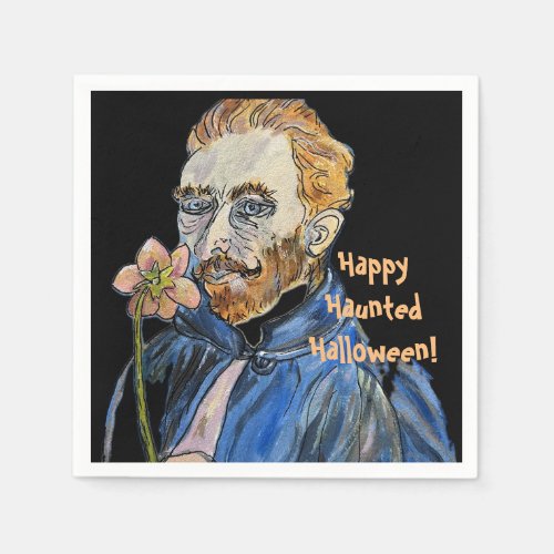 Creepy Vinny Wishes You Happy Haunted Halloween Napkins