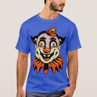 Creepy Vintage Clown Halloween T-Shirt