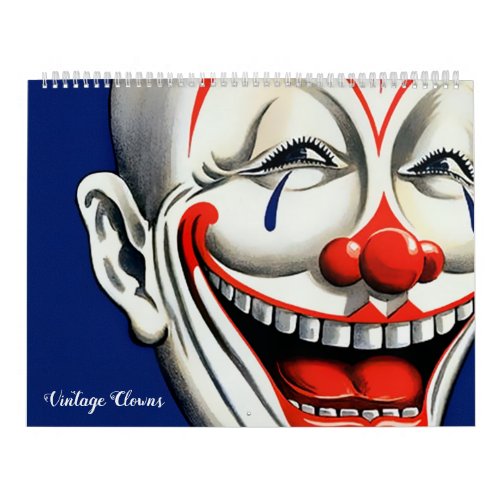 Creepy Vintage Clowns Calendar