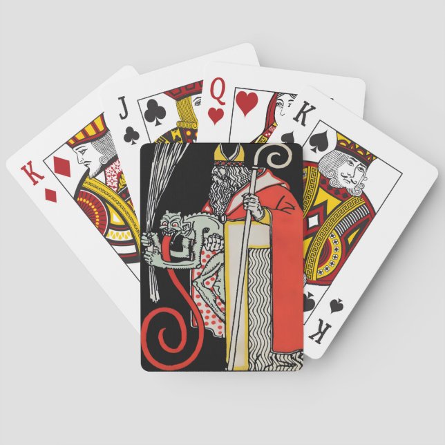 Creepy Vintage Devil Poker Cards (Back)