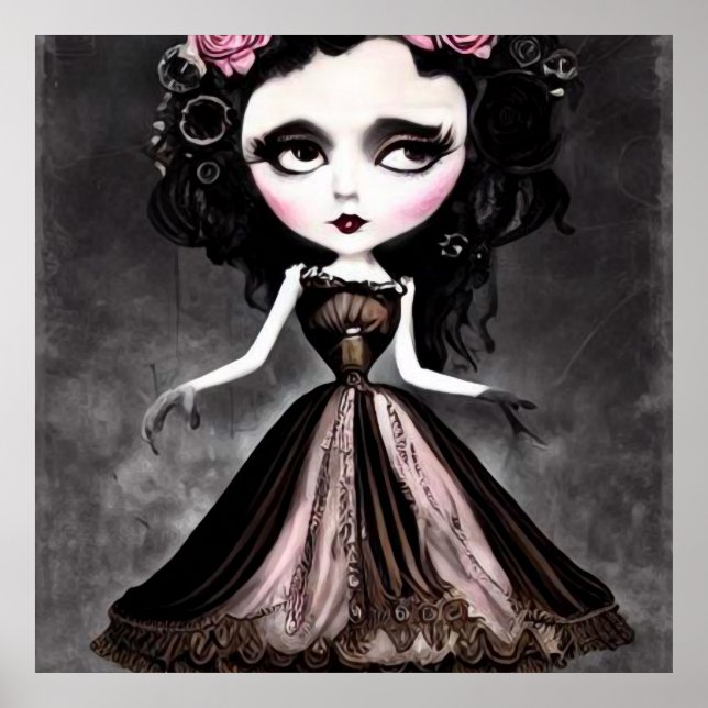 Creepy Vintage Doll Poster (Front)