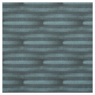 Creepy Vintage Gothic Black & Blue Striped Pattern Fabric