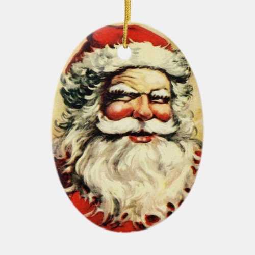 Creepy Vintage Santa Claus Ornament