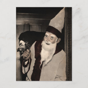 Creepy Vintage Santa Postcard
